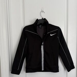 Nike Kids Black and Gray Raincoat